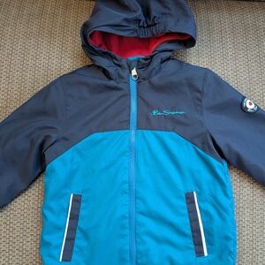 Ben Sherman Navy & Teal Hooded Jacket
